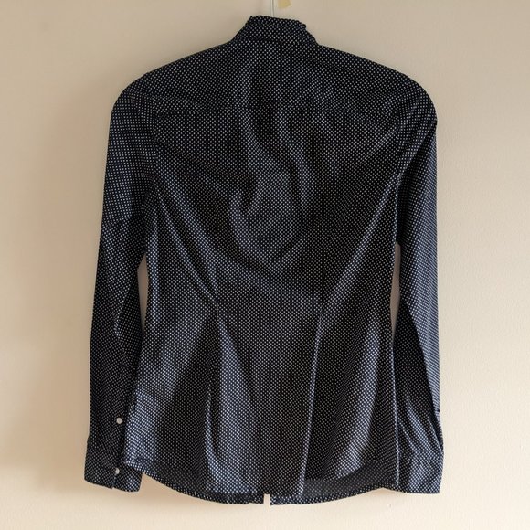 [EUC] TOMMY HILFIGER Ruched collar button-down shirt - Picture 2 of 5